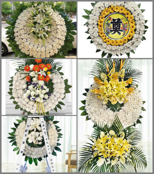湖北襄阳市南漳县肖堰镇高坪村花圈速递